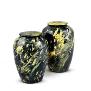 Midnight Aurora Aluminum Pet Cremation Urn