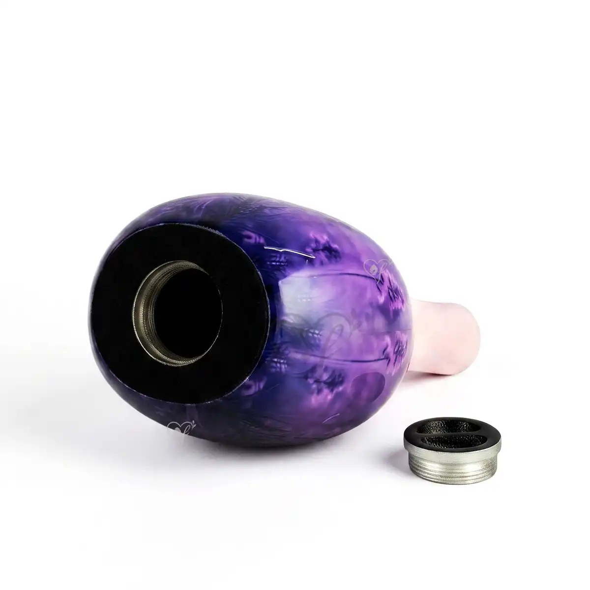 Fiora Lavender | Teardrop Aluminum Urn with Heart - Image 4